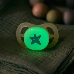 Suzeta Ultra Start Fosforescenta Moon 0-2luni 075/17, 2 buc, Avent Philips