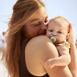 Suzeta Ultra Start Fosforescenta Moon 0-2luni 075/17, 2 buc, Avent Philips