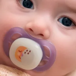 Suzeta Ultra Start Fosforescenta Moon 0-2luni 075/17, 2 buc, Avent Philips