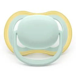 Suzeta Ultra Air Silicon Albastru/Verde 0-6 luni 087/01, 2 buc, Avent Philips