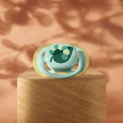 Suzeta Ultra Air Silicon Tigru/Frunza 0-6 luni 087/02, 2 buc, Avent Philips