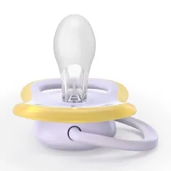 Suzeta Ultra Air Silicon Mov/Galben 0-6 luni 087/03, 2 buc, Avent Philips