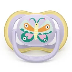 Suzeta Ultra Air Silicon Multicolor 0-6 luni 087/04, 2 buc, Avent Philips