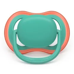 Suzeta Ultra Air Silicon Blue/Verde 6-18 luni 087/10, 2 buc, Avent Philips