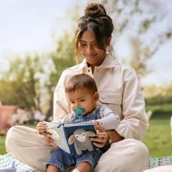 Suzeta Ultra Air Silicon Blue/Verde 6-18 luni 087/10, 2 buc, Avent Philips