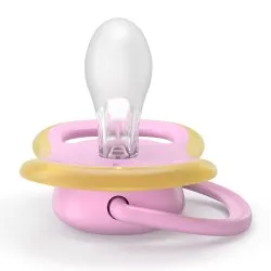 Suzeta Ultra Air Silicon Roz/Verde 6-18 luni 087/12, 2 buc, Avent Philips