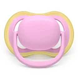 Suzeta Ultra Air Silicon Roz/Verde 6-18 luni 087/12, 2 buc, Avent Philips