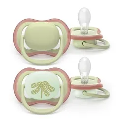 Suzeta Ultra Air Fosforescenta 6-18 luni 087/18, 2 buc, Avent Philips