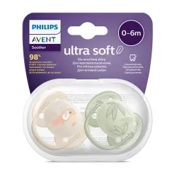 Suzeta Ortodontica Ultra Soft Tropical 0-6 luni, 091/09, 2 buc, Avent Philips