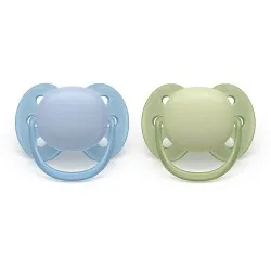Suzeta Ortodontica Ultra Soft Blue/Verde 0-6 luni 091/37, 2 buc, Avent Philips