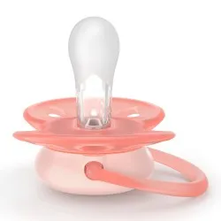 Suzeta Ortodontica Ultra Soft Roz/Portocaliu 0-6 luni 091/38, 2 buc, Avent Philips