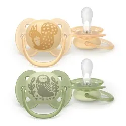 Suzeta Ortodontica Ultra Soft Forest 6-18luni 091/46, 2 buc, Avent Philips