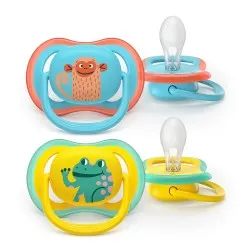 Suzeta Ultra Air +18 luni Blue/Galben 349/58, 2 buc, Avent Philips