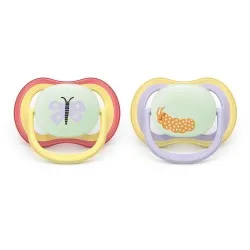 Suzeta Air Ultra Butterfly 0-6luni 376/25, 2 buc, Avent Philips