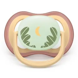 Suzeta Air Ultra Noapte Moon 0-6 luni 376/27, 2 buc, Avent Philips