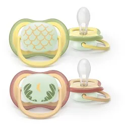 Suzeta Air Ultra Noapte Moon 0-6 luni 376/27, 2 buc, Avent Philips