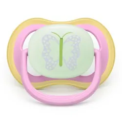 Suzeta Air Ultra Noapte Fetita 6-18 luni 376/29, 2 bucati, Avent Philips