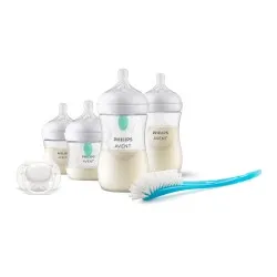 Set Biberoane Natural Response 2 x 125ml + 2 x 250ml + Suzeta + Perie 657/11, Avent Philips