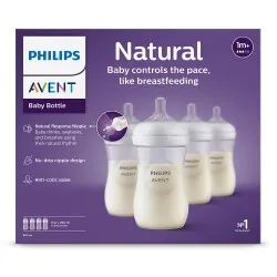 Set biberoane Natural Response, 6 luni, SCY903/04, 4 buc x 260 ml, Philips Avent
