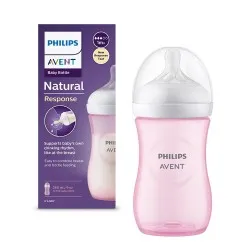Biberon Natural Response Roz +1 luna 903/11, 260ml, Avent Philips