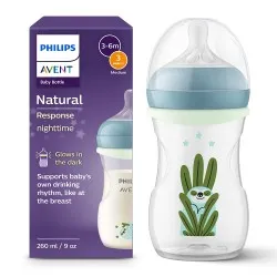 Biberon Natural Response Glow 3-6luni 903/81, 260ml, Philips Avent