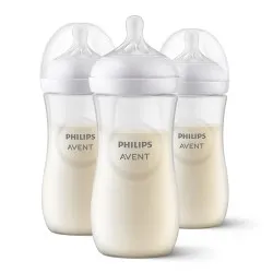 Set biberoane Natural Response, 6 luni+, SCY906/03, 3 x 330 ml, Philips Avent