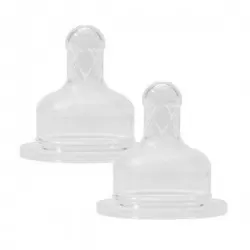 Tetina din silicon pentru lapte Natural Soft 0-24 luni 14221, 2 bucati, Baby Nova
