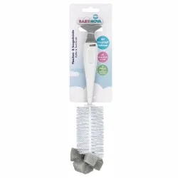 Perie pt Biberon si Tetina cu Suport Ventuza 33136, Baby Nova