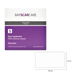 Plasturi Silicon 40*100cm, S, 1 buc, BapScarCare