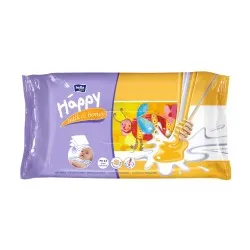 Servetele Umede cu Lapte si Miere, 64 buc, Bella Happy