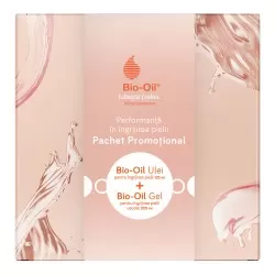 Ulei pentru ingrijirea pielii, 125 ml, Bio Oil + Gel pentru ingrijirea pielii uscate, 200 ml, Bio Oil (1+1*50% Oferta)