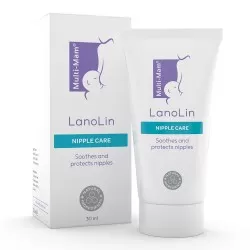 Unguent Multi-Mam Lanolin pentru mameloane uscate si crapate, 30 ml, Bioclin