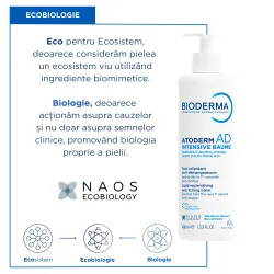 Balsam anti-prurit pentru piele foarte uscata si cu tendinta atopica, Atoderm AD Intensive , 400ml, Bioderma