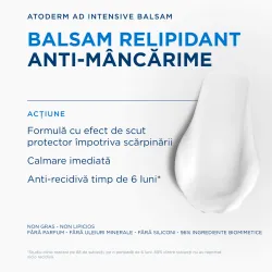 Balsam anti-prurit pentru piele foarte uscata si cu tendinta atopica, Atoderm AD Intensive , 400ml, Bioderma