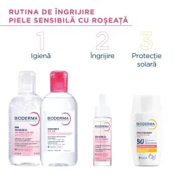 Protecție solară fluidă AR+ SPF50+ pentru piele sensibilă și reactivă, Photoderm, 40 ml, Bioderma