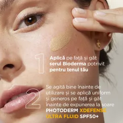 Protectie solara foarte inalta UVA/UVB Photoderm, Ultra-Fluid Colorat Fototip 1, 40 ml. Bioderma