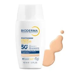 Protectie solara foarte inalta UVA/UVB Photoderm, Ultra-Fluid Colorat Fototip 1, 40 ml. Bioderma
