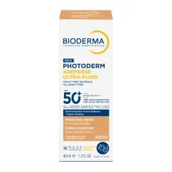 Photoderm Xdefense Ultra Fluid Colorat Fototip 3 SPF50+, 40ml, Bioderma