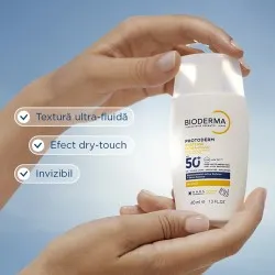 Fluid invizibil cu protectie solara SPF50+ Photoderm Xdefense, 40 ml, Bioderma