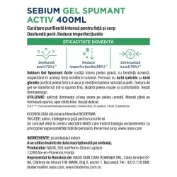 Gel Spumant Activ Sebium, 400ml, Bioderma