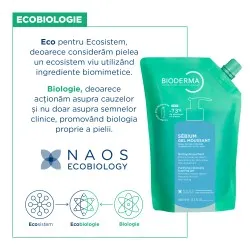 Gel Spumant Eco Refill Sebium, 400ml, Bioderma