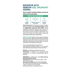 Gel Spumant Eco Refill Sebium, 400ml, Bioderma