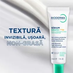 Gel-Crema Anti-imperfectiuni SPF30 Sebium Kerato+, 30ml, Bioderma
