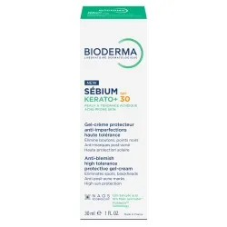 Gel-Crema Anti-imperfectiuni SPF30 Sebium Kerato+, 30ml, Bioderma