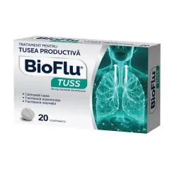 Bioflu Tuss, 30 mg, 20 comprimate, Biofarm