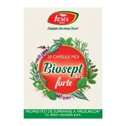 Biosept Forte A22, 20 capsule moi, Fares
