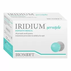 Iridium servetele oculare sterile, 20 bucati, BioSooft