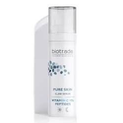 Ser Iluminator cu Vitamina C 15 % si Peptide, 30ml, Pure Skin, Biotrade