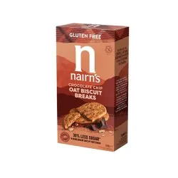 Biscuiti fara gluten din ovaz integral cu ciocolata, 160g, Nairn's