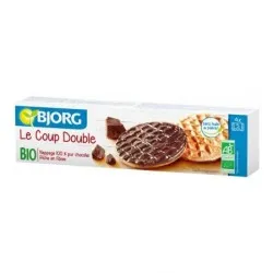Biscuiti integrali cu glazura de ciocolata neagra, 200g, Bjorg